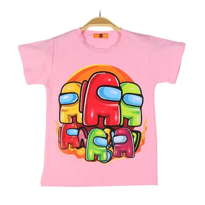 

Wholesale 2021 Elsa Anna Game Cartoon Designer's Summer Short Tshirt Children Cotton Boys Girls Tops Tshirt Factory