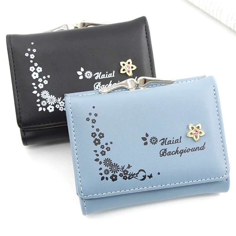 

fashion women short coin purse cute short ladies mini women small wallets for girl