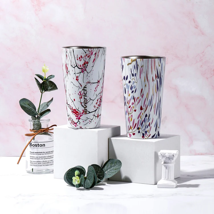 

Everich Custom 16 oz Blank Sublimation Vacuum Insulated Cups Double Wall Stainless Steel Wine Tumbler With Straw And Lid 34, Grey or customized color