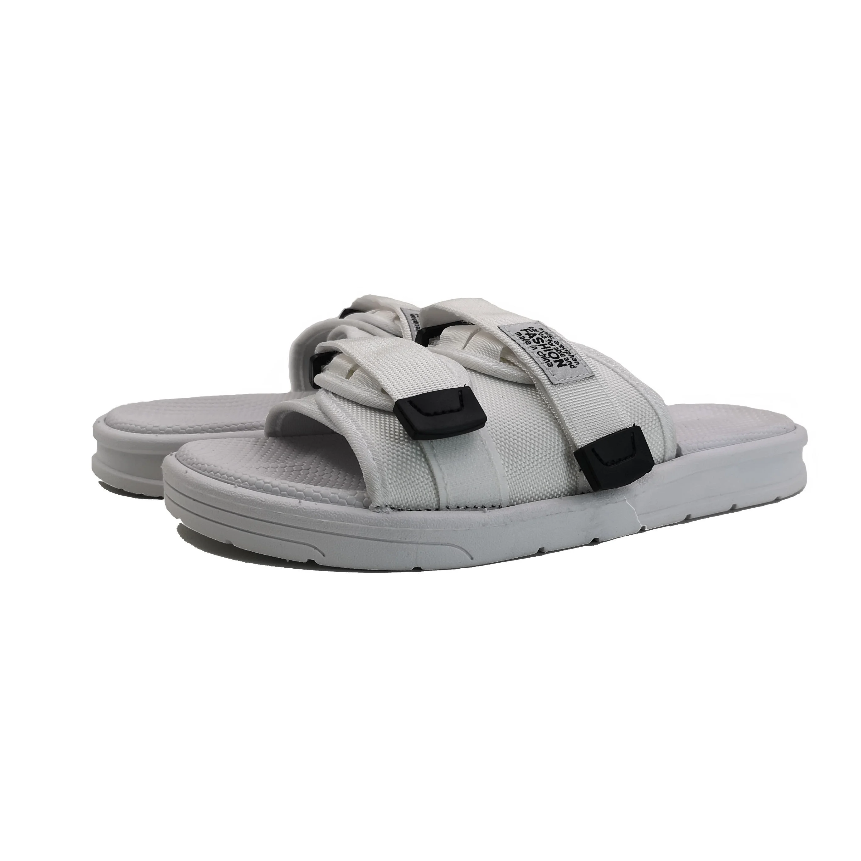 

Men street fashion slide sandals adjustable casual teenager slip on men's slippers