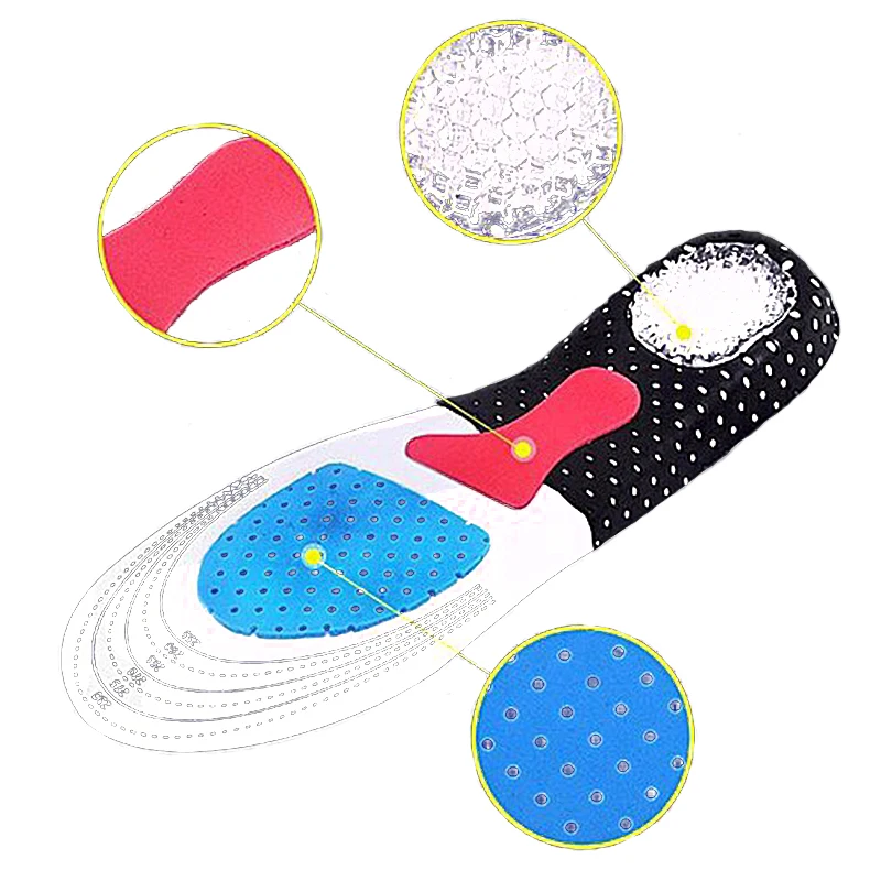 

silicone Soft insoles for shoes height increase insoles sport shoes pad thickening shock absorption Shoes Pads