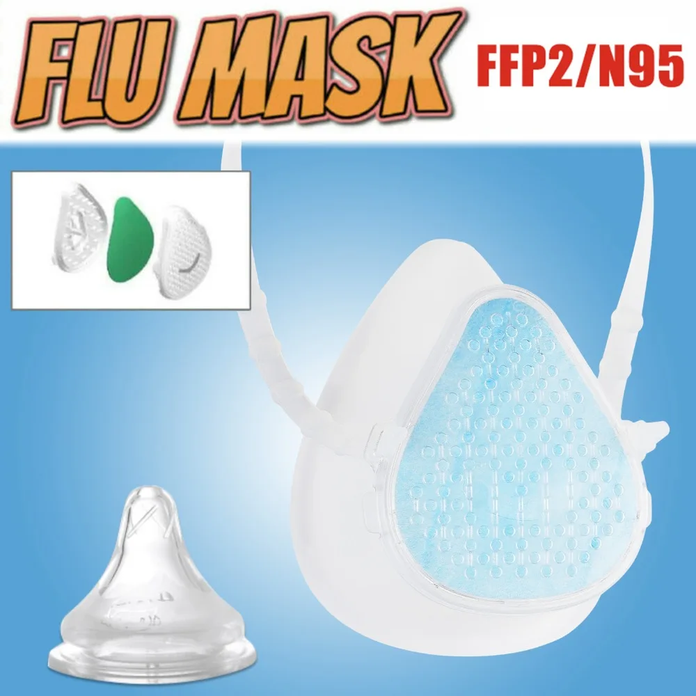 KingCare S9 Reusable Washable Food Grade Silicone Pollution N99 Air Purifier Fashion Half N95 Face Mask for Germs Allergies PM2.5 Pollution - KingCare | KingCare.net
