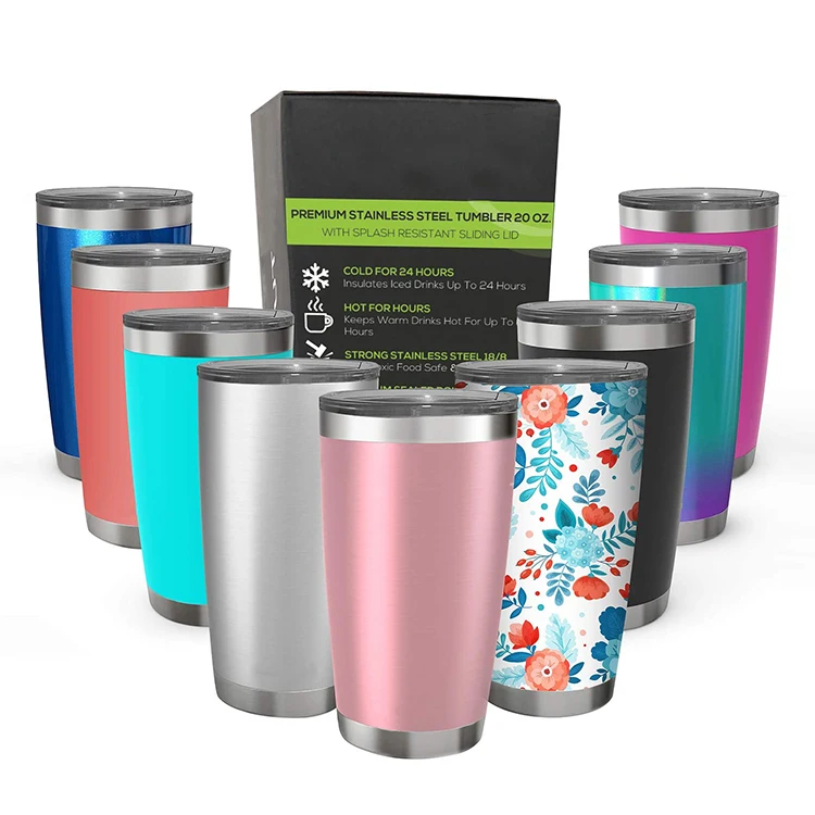

Custom Tumbler Vacuum Insulated Cup Travel Stainless Steel Coffee Thermal Mug With Lid And Straw, Customized color