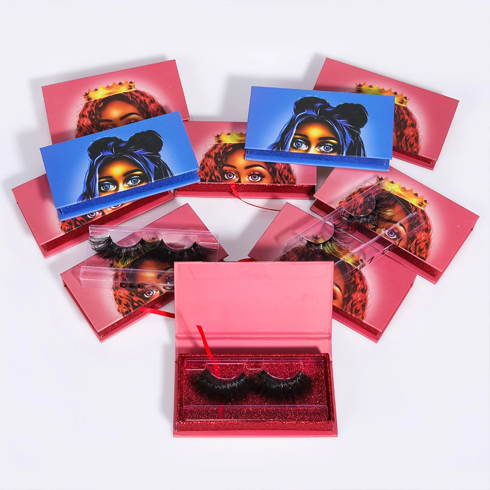 

25 mm fluffy mink lashes, Black color