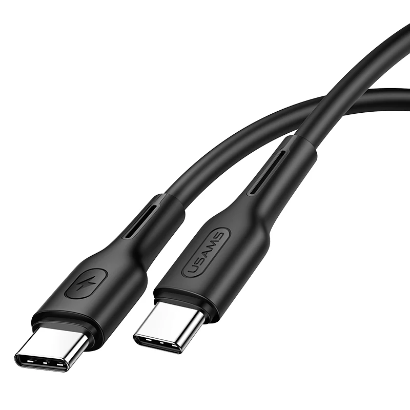 

USAMS New 100W PD Fast Charging USB-C 5A USB Type C To Type C Cable For Macbook, White