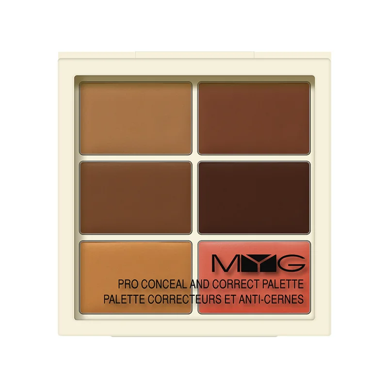 

cream concealer palette custom logo concealer high definition concealer, 6 colors