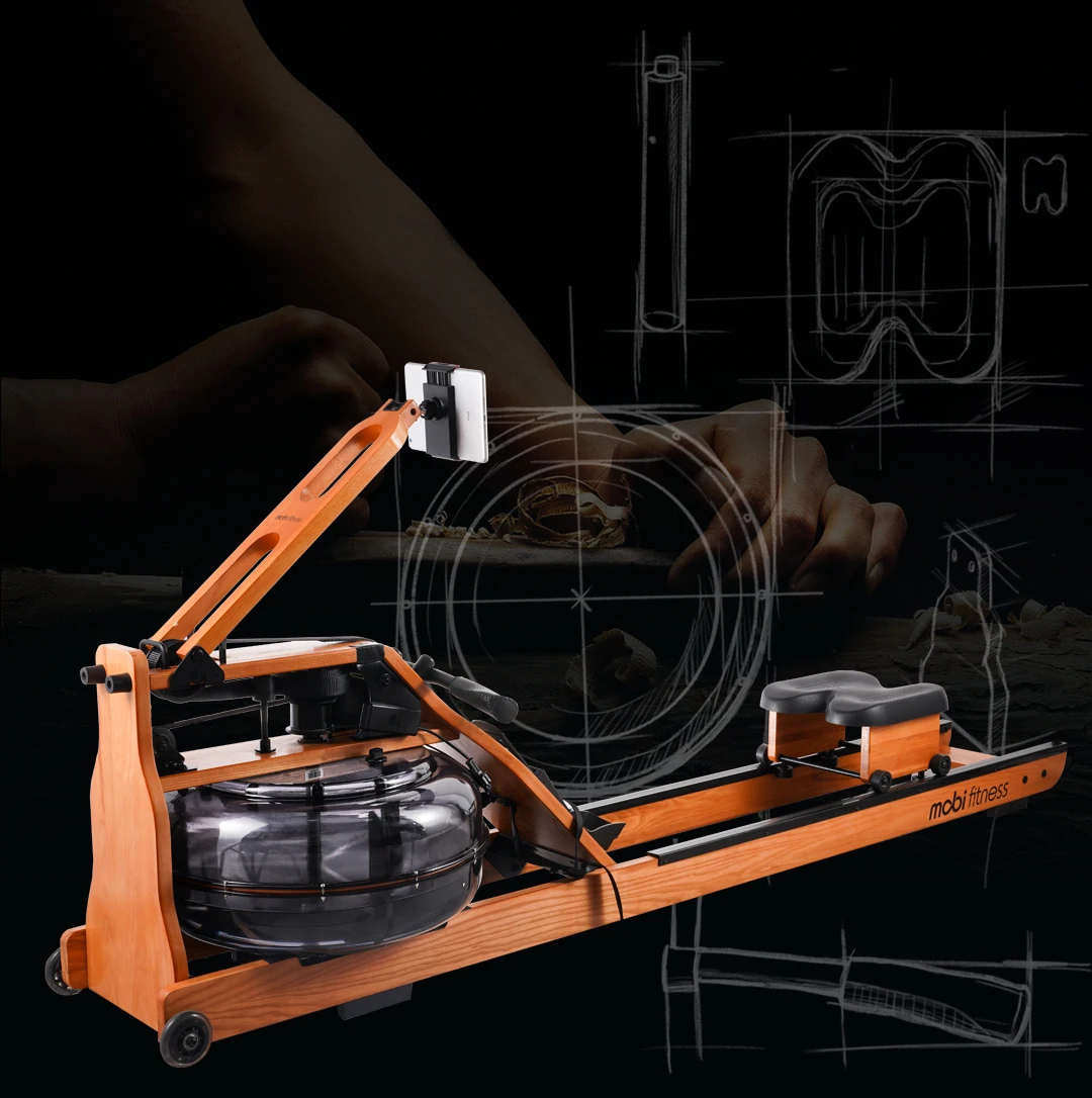 
Mobifitness Customized Logo Best Exercise Classic Rowing Machine 