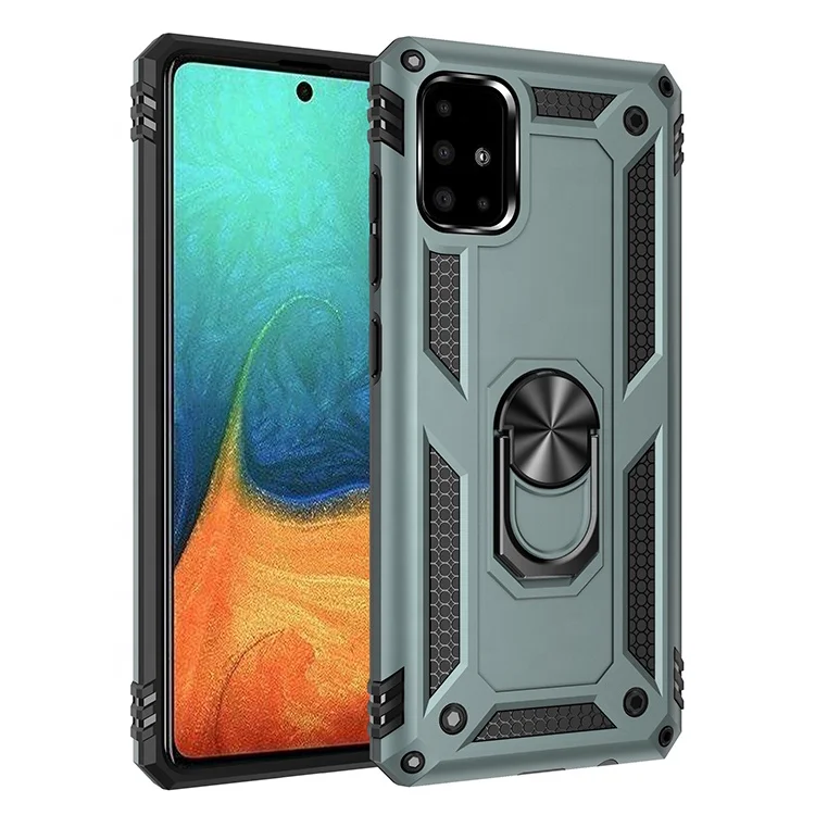 

Cell Phone Case for Samsung A71 Car Mount Strong Adsorption Metal Kickstand Back Cover Case for Samsung A51, Multi colors