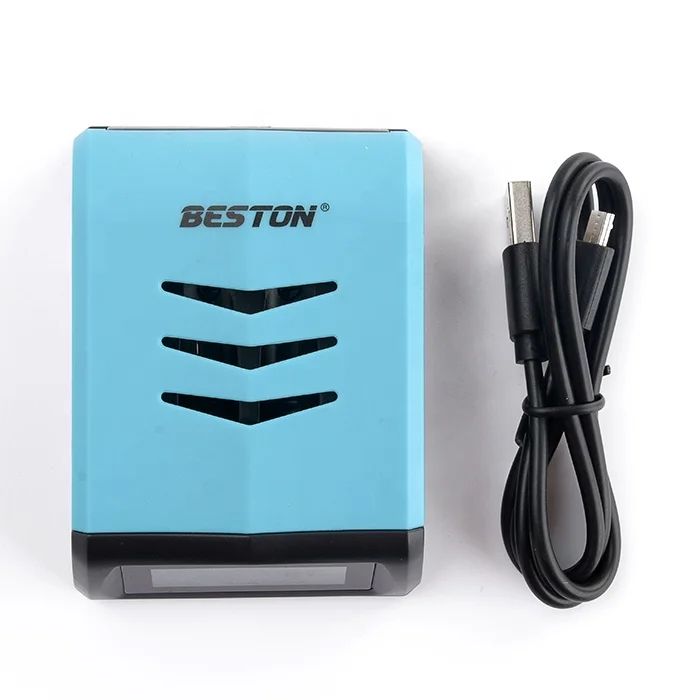 

BESTON LCD Screen NiMH and NiCD Battery Charger 4 Slots Micro USB 5V 1.5A AA AAA Charger, Black