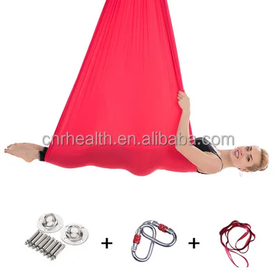 

Muscle Power Training Exercise Gym Workout Custom Logo Equipment Fitness Pilates Nylon Triot Anti Gravity Aerial Yoga Hammock, Pink, purple, green, black,grey, red,etc