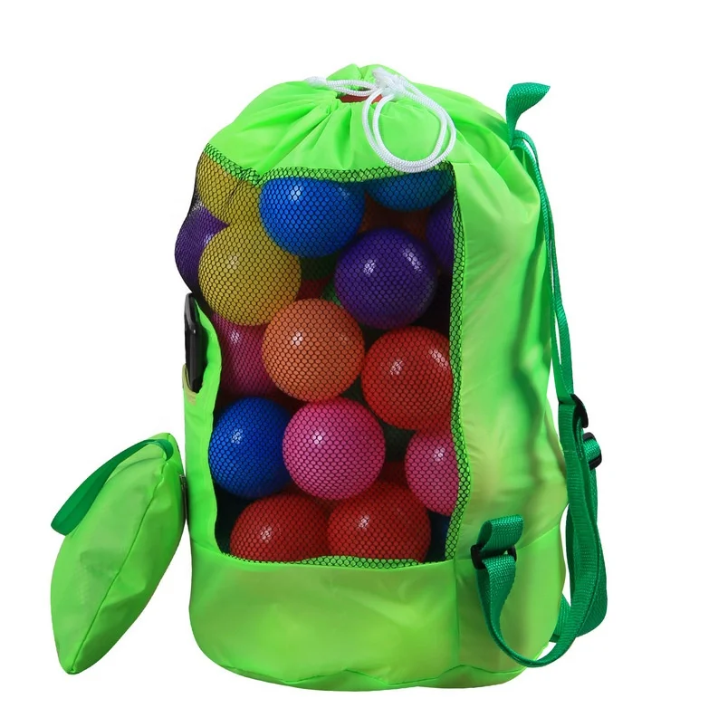 

Kids Wire Mesh Fabric drawstring backpack bag for beach toy, 8 colors