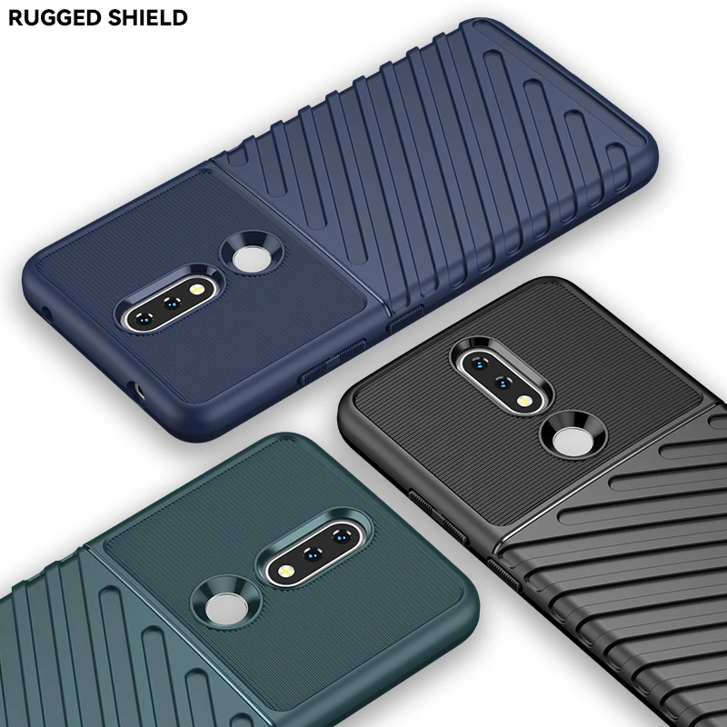 

Rugged shield Shockproof TPU Mobile Back Cover For Nokia 5.4 phone case