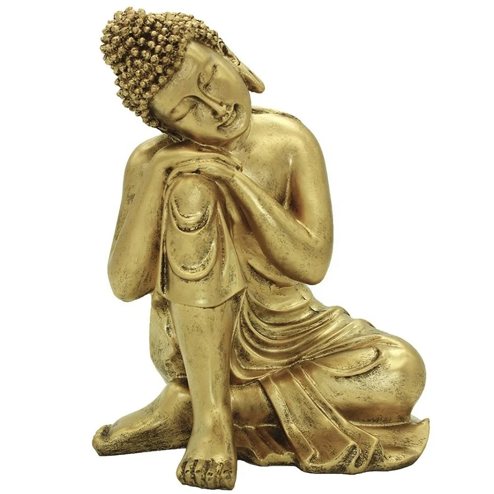 Home Decor Resin Napping Indian Buddha Statue Gold Buy