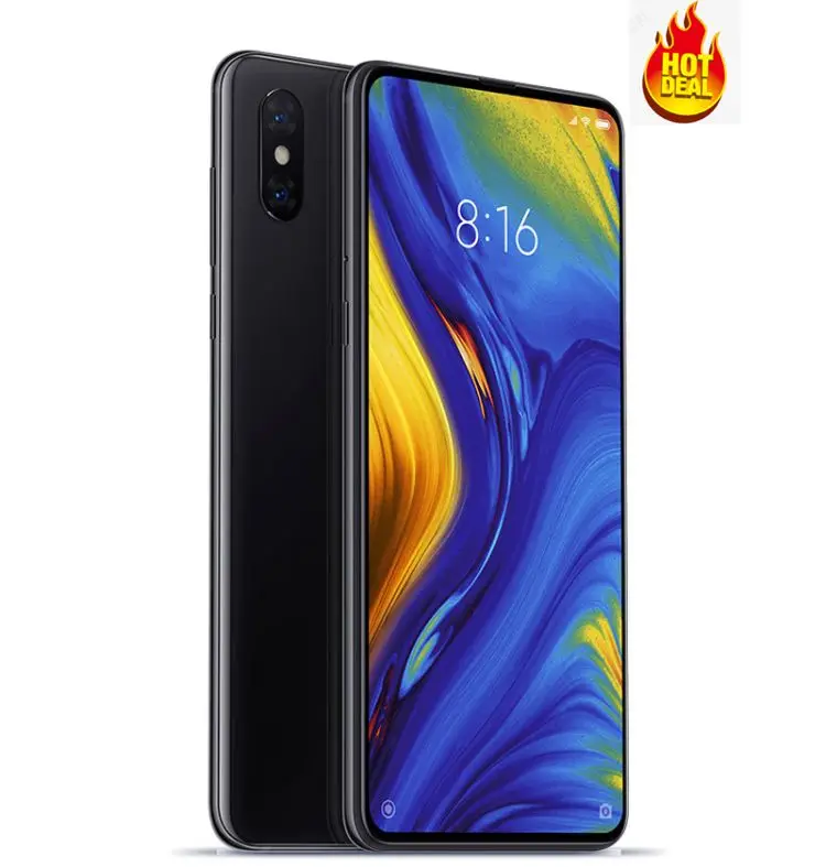 

Hot sale global version Xiaomi MIX 3 8GB 128GB AMOLED mobile phones 2 Front Cameras 6.39'' Full screen Octa Core 4G smartphone