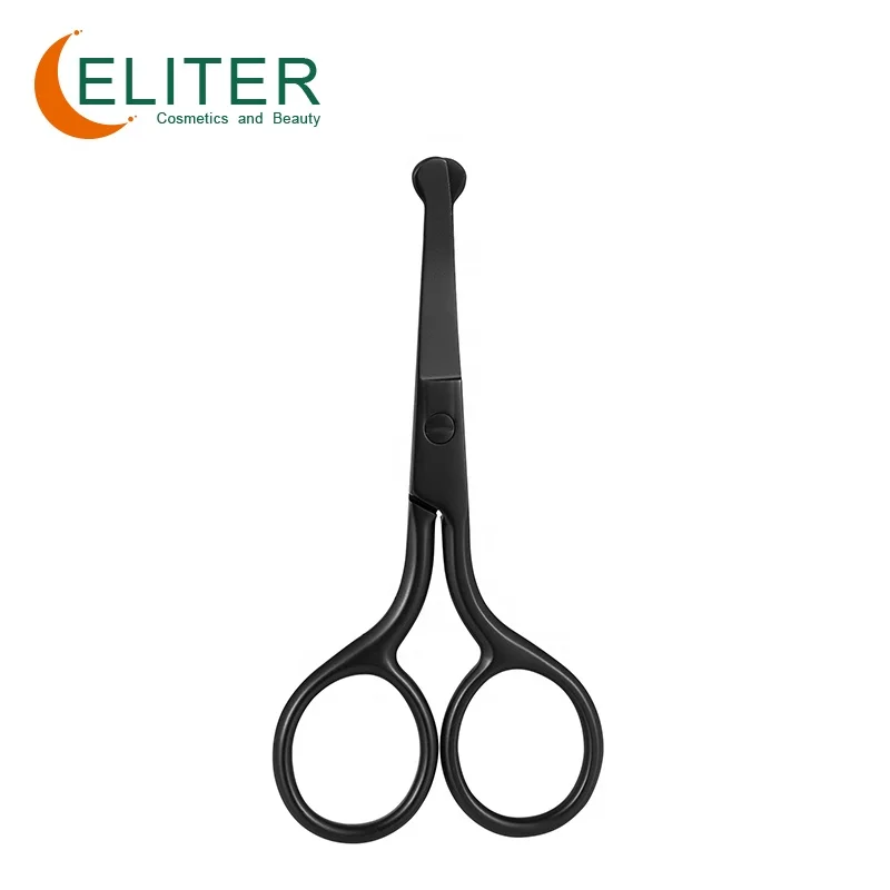 

Amazon Hot Sell In Stock Curved Straight Blade Stainless Steel Black Cuticle Scissors Best Nail Scissors Citucle Scissors