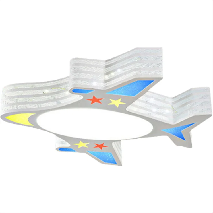 Kids Boy Girl Airplane Lamps Study Living Room Children Bedroom Cartoon Modern Aircraft Led Ceiling lights