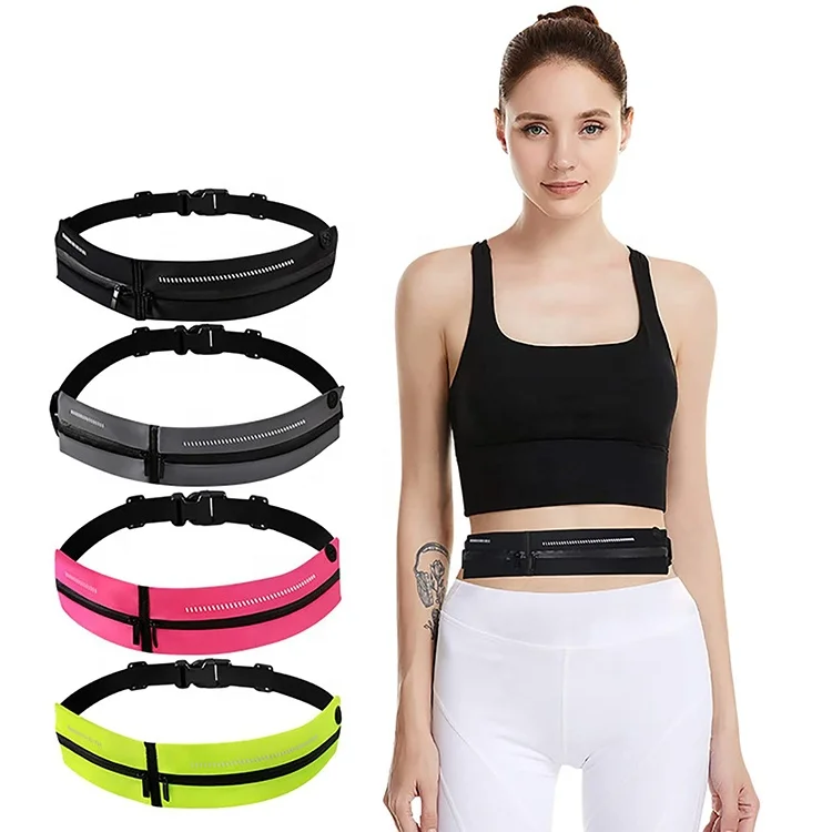 

Women Men Running High Quality Bag Soft Waist Bags Pouch Fanny Pack Sport Travel Waterproof Belt Bag