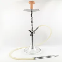 

Quality 304 stainless steel hookah shish glass hookah lounge chicha