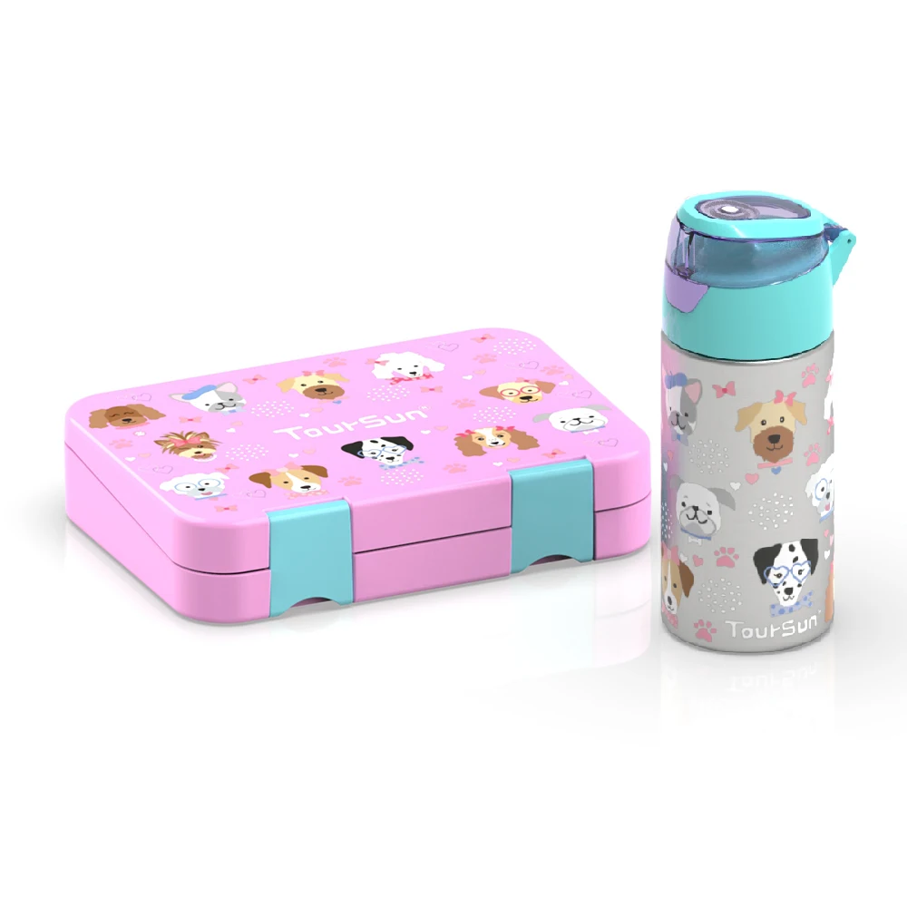 

free samples 4 compartment bento lunch boxes with thermos kids water bottle sets