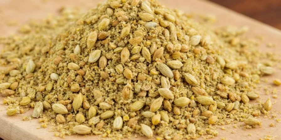 Flavor wheel for cardamom showing sweet, floral, citrusy, spicy notes