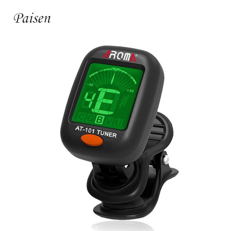 

Paisen Dreambox Strobe Chromatic Mic Digital Music Guitar Tuner Accesorios Para Tuning Bass Ukulele Tuner For Guitar, Back