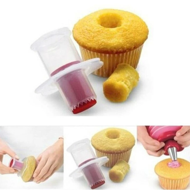 

Kitchens Baking Remover Core Cake Pie Cake Decorating Tools Baking Kit Home Baking Mold Biscuit Cutters, Random