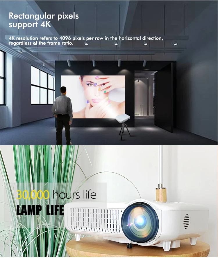 Digital home lcd projector 6000 lumens price Products from Foshan