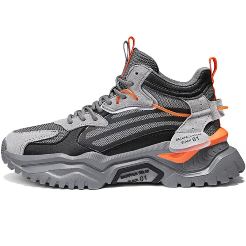 

2021 New Roman Fashion Height Increasing Light Men's Chunky Sneakers 2020 Winter Breathable Adult Man Casual Shoes