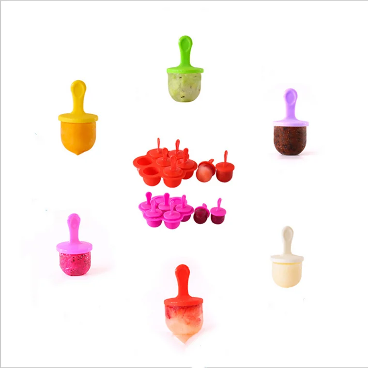 

Amazon Hot Sale DIY Food Grade Silicone Ice Cream Molds