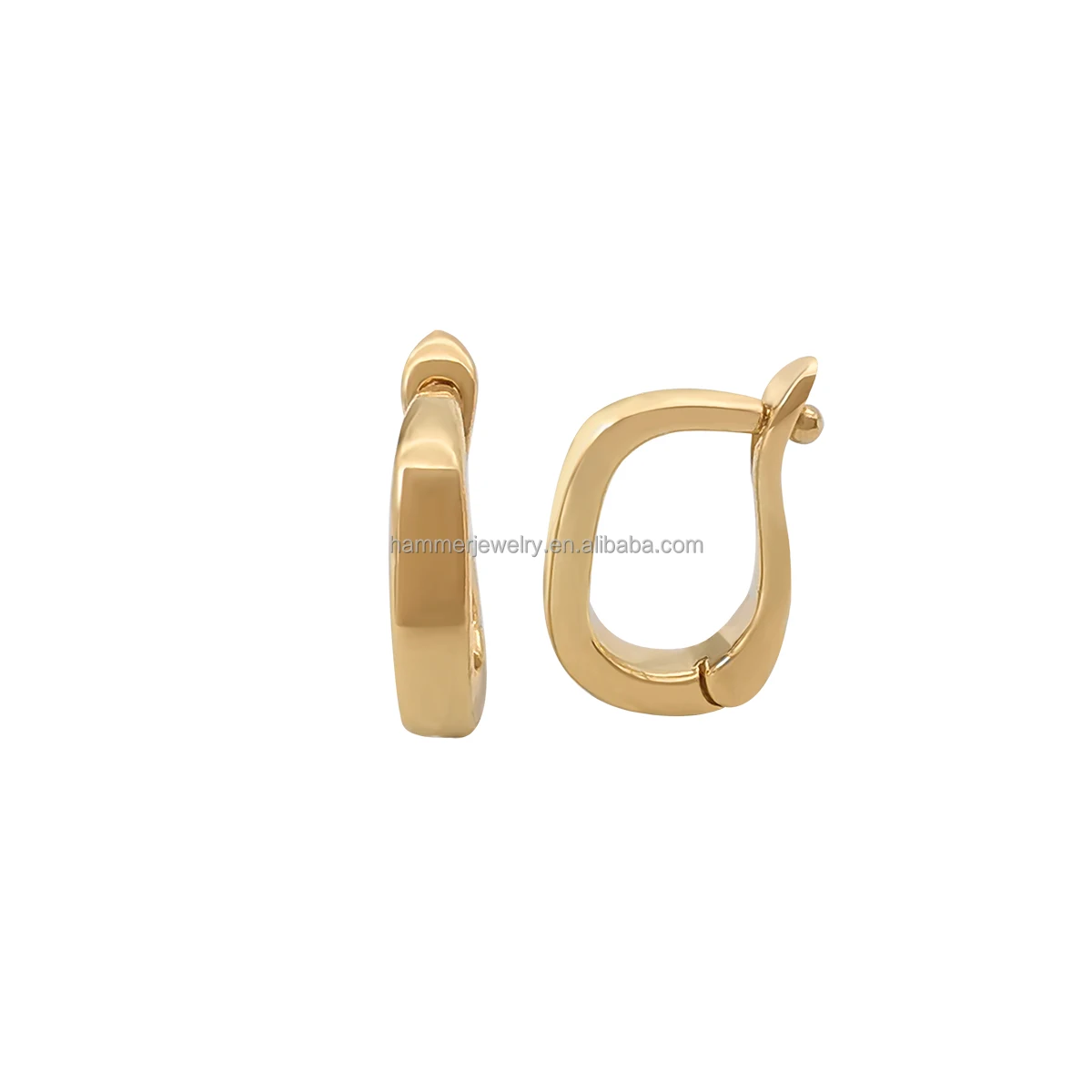 

Wholesale 9k 14k 18k Solid Gold Buckle Jewelry Findings Clip Connector Clasp For DIY Necklace Bracelets