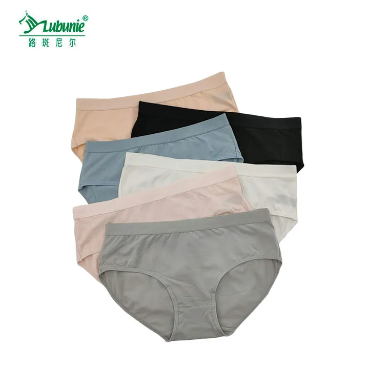 

Hot selling women plus size underwear mid waist women seamless panties sexy