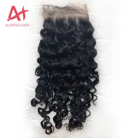 

Burmese Curly Hair Vendor Wholesale 10"-20" Swiss 5X5 Lace Closure, Top Grade Raw Unprocessed Human Virgin Burmese Curly Hair