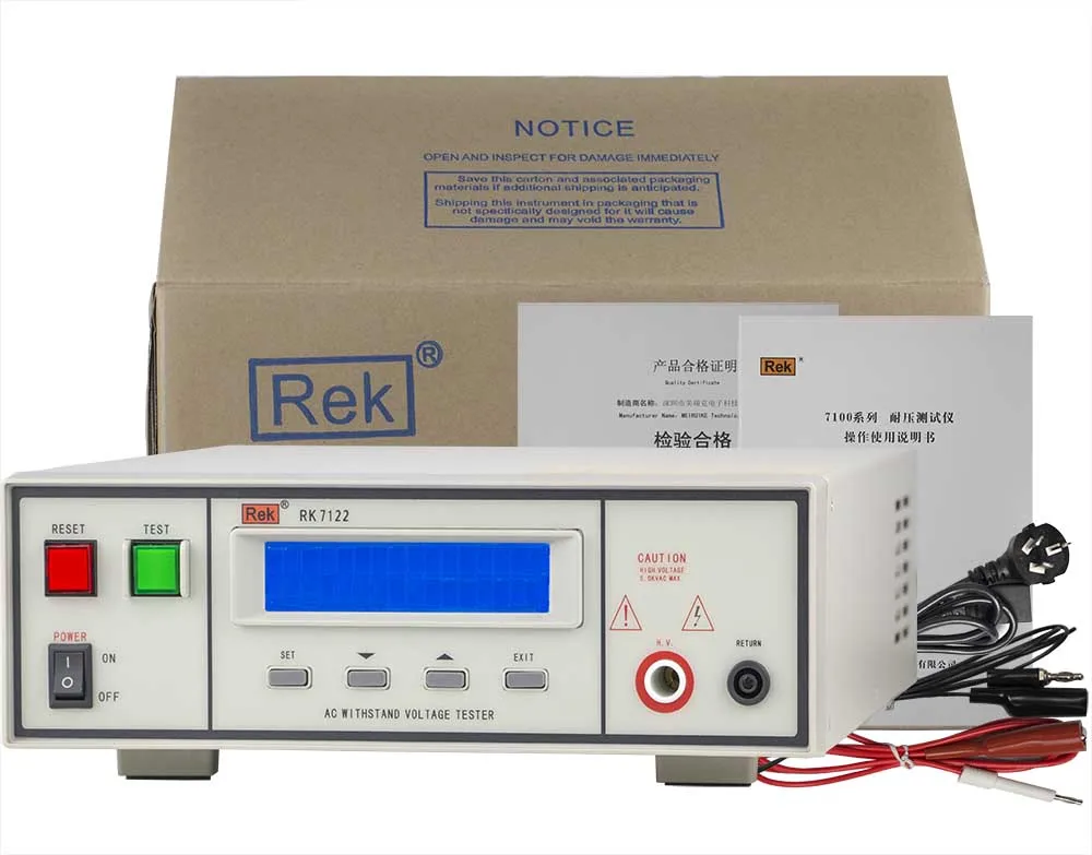 7122 Programmable Insulation Test Withstanding Voltage Tester 6kv