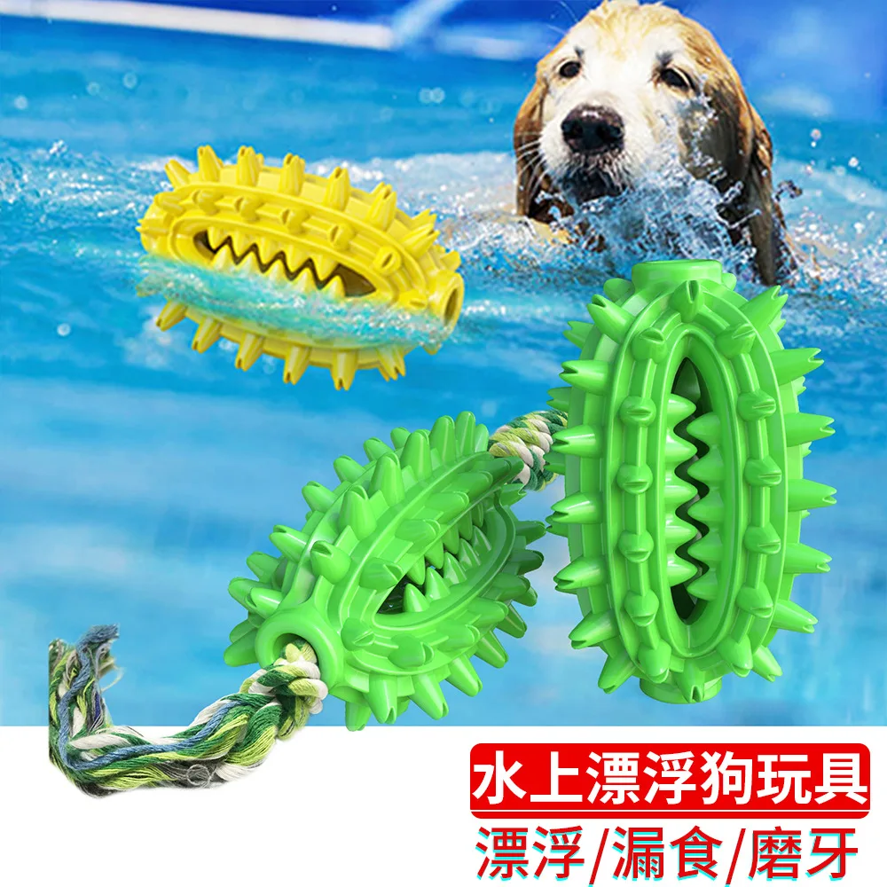 

customized or wholesale Dog Christmas bone toys Durable TPR material with voice dog toothbrush toy, Lake blue, yellow, green