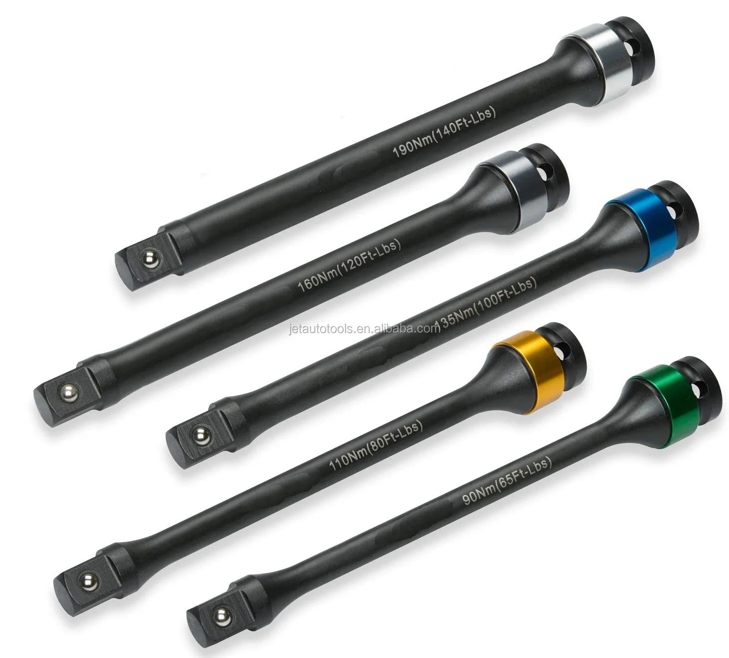 Torque Limiting Extension Bar Set Impact Grade Extension Bars 1/2 In