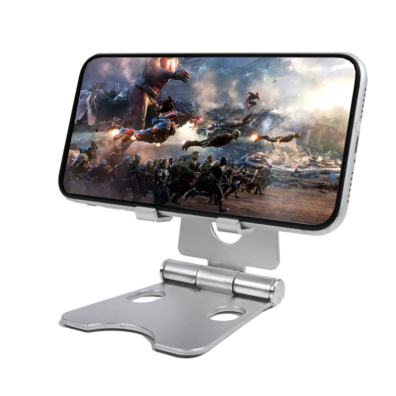 

Wholesale Universal Mobile Accessories Aluminum Stable Cell Phone Holder Adjustable Desk Stand For Phone And Tablet, Customized