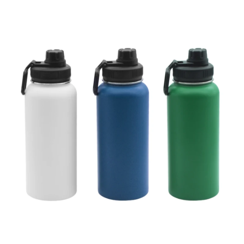 

Mikenda logo water bottle wide mouth stainless steel 304 vacuum flask fitness water bottle