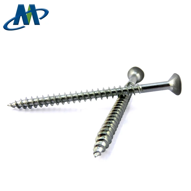
Factory Price White Galvanized Phillips Self Tapping Flat Head Wood screw 