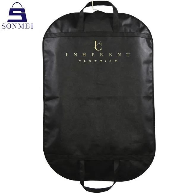 

Non woven clothes cover mens suit luxury garment bags, Black, grey, blue, white, custom color