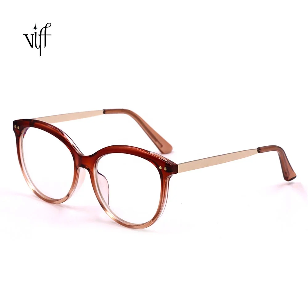 

VIFF Model Reading Glasses HP19306 Classical Designer Spring Hinge Reading Glasses with Casting Trim, Multi and oem