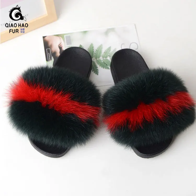 

hairy Supplier wholesale custom fur slippers slippers in ecological fur fur slipper shoes