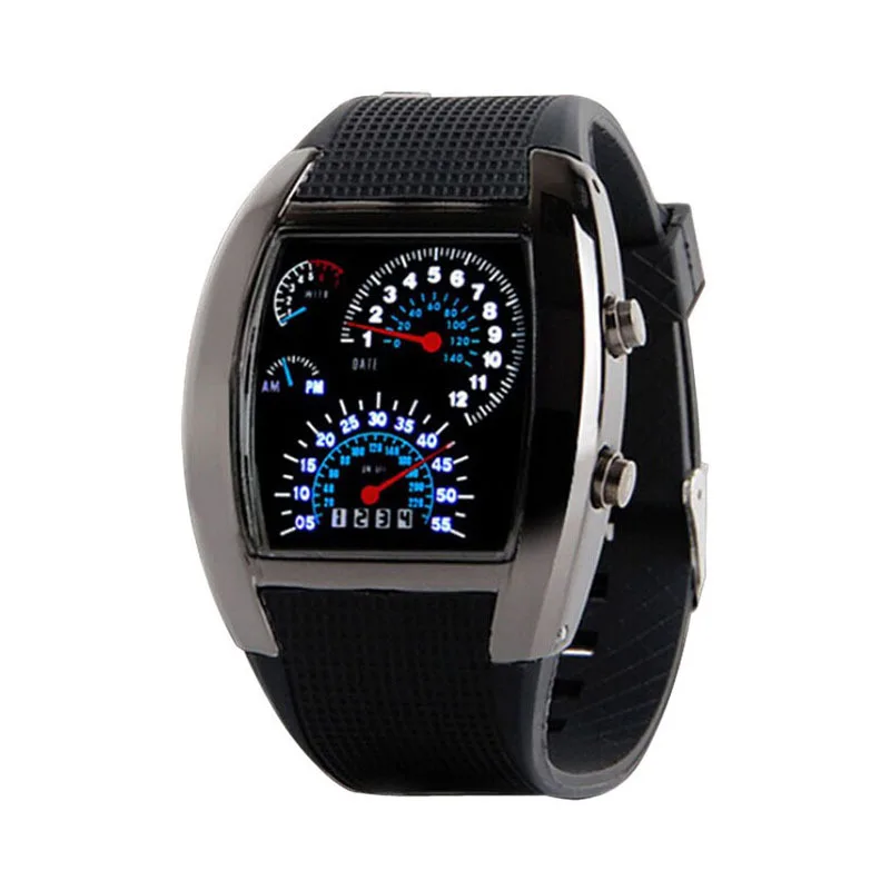 

Wholesale LED electronic dashboard watches,men's aviation watches personality Korean fashion watches