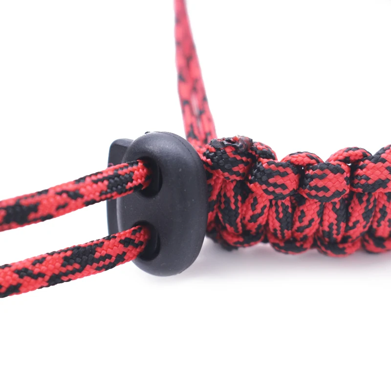 
Mountaineering Adjustable Outdoor Climbing Braided Paracord Custom Camera Wrist Strap 