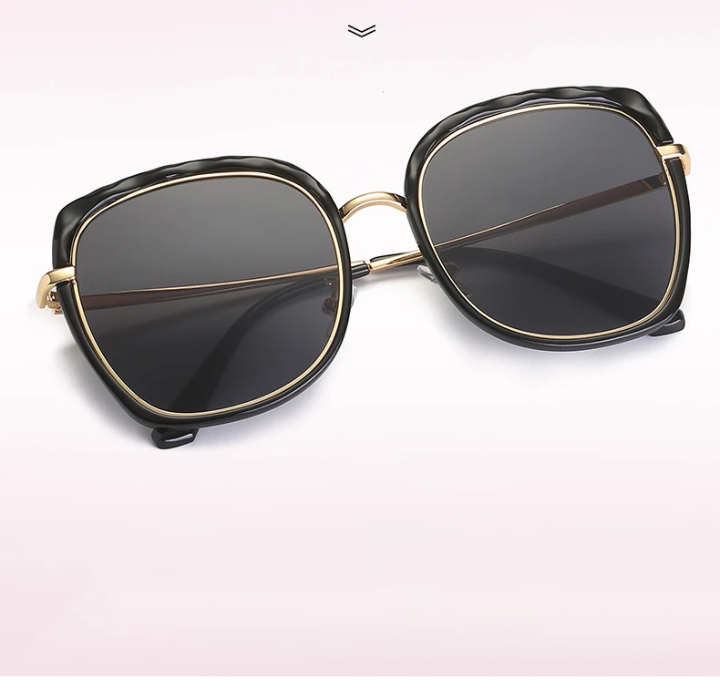 Stylish Private Label OEM Super Star Wave Frame Cat Eye Women Sunglasses