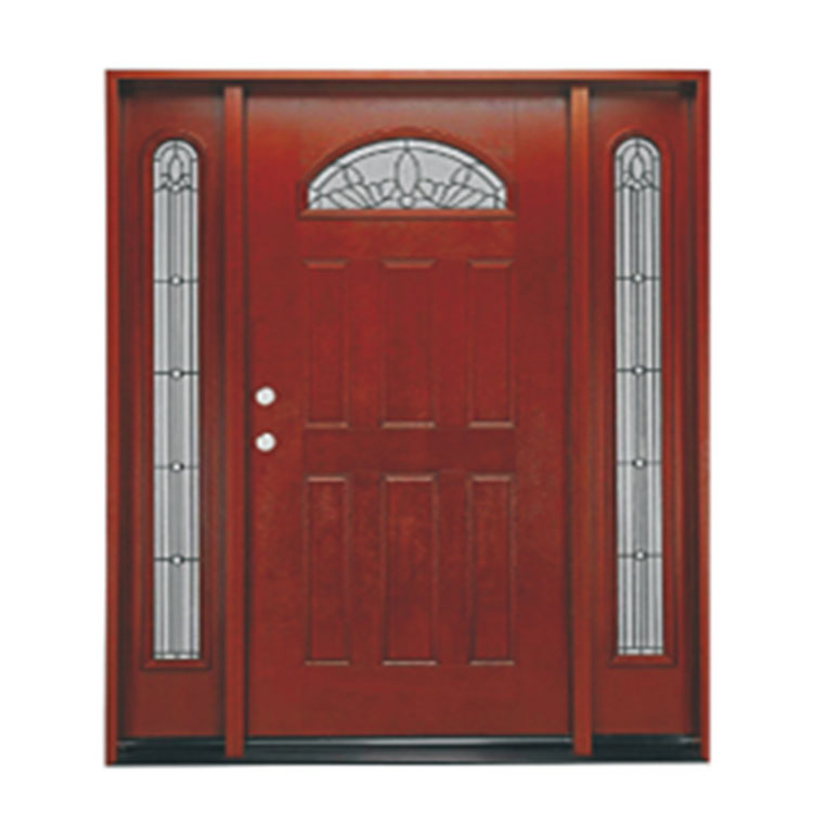 مخصص مركب جودة الصلبة الخشب دخول الفرنسية الزجاجية الخارج الأبواب مع الزجاج