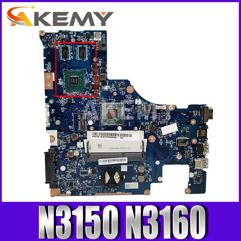 

Akemy 5B20K14028 For 300-15IBR Celeron N3150 Laptop motherboard NM-A471 SR29F N16V-GM-B1 DDR3 Mainboard