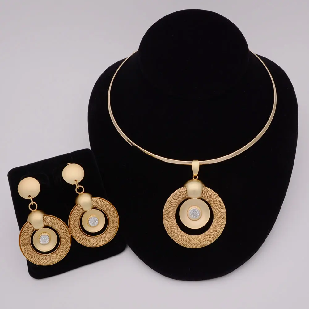 

24k gold dubai the latest fashion design hot sale african jewelry sets, Golden
