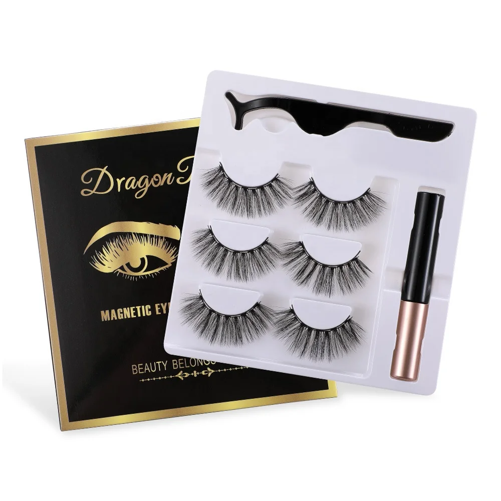 

16 Styles 3 pairs/set Quantum Magnetic False Glue-free Eye Lashes Simulation Natural Magnet Long Lasting Soft Fake Eyelashes