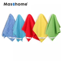 

Masthome Colourful super Absorbent microfiber silk wiping wiper gauze kitchen cleaning terry cloth rag for car and home cleaning