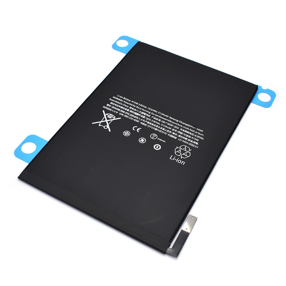 

2021 Brand new 0 cycle 5124mAh Tablet Battery For iPad Mini 4 Mini4 A1538 A1546 A1550 Replacement Battery High Capacity Battery